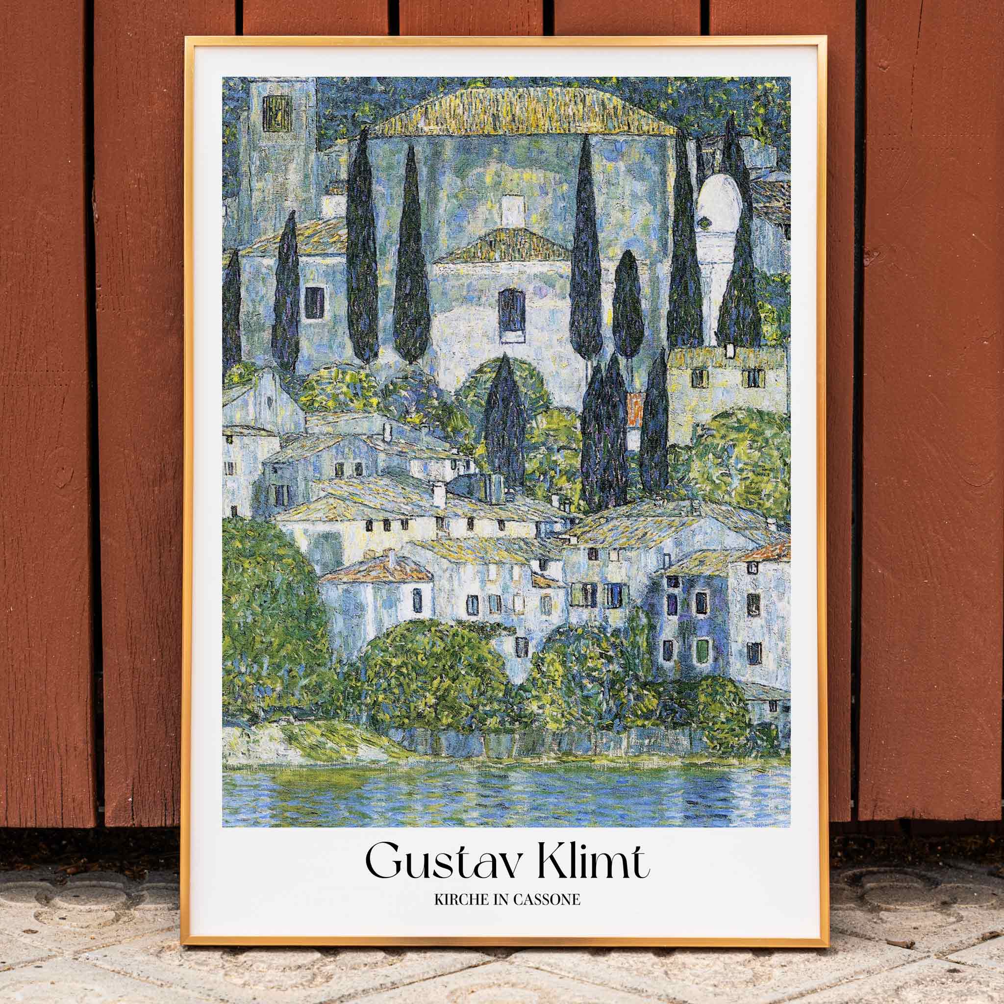 Poster | Kirche in Cassone by Gustav Klimt 1913 | MORYARTY