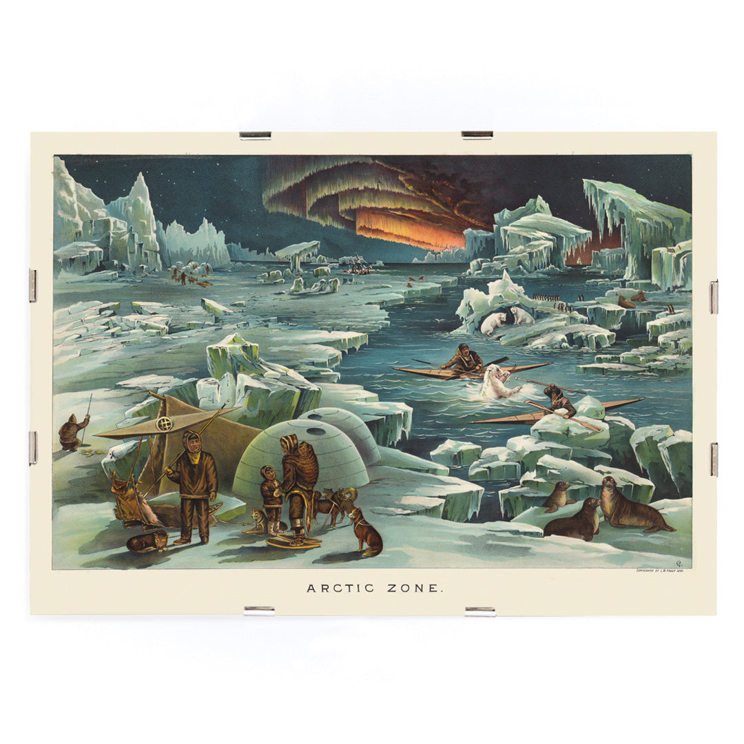 , framed and displayed in modern living room decor