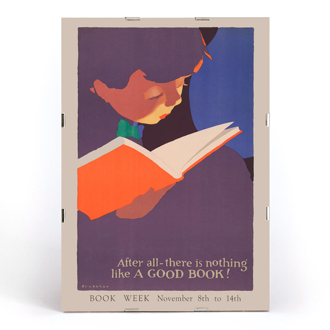 , framed and displayed in modern living room decor