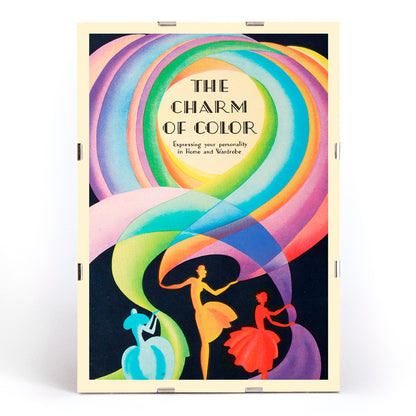 , framed and displayed in modern living room decor