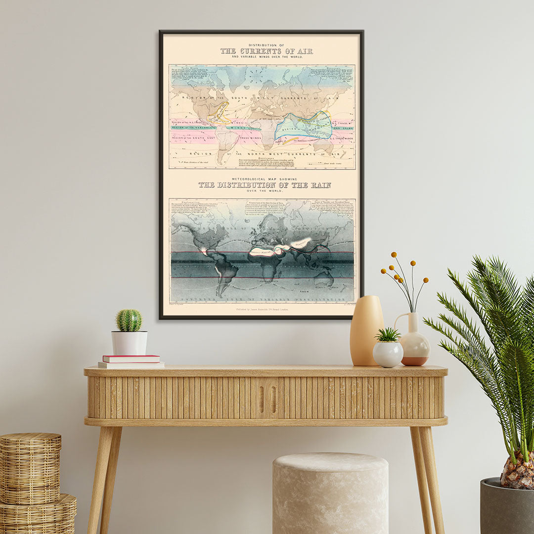 , framed and displayed in home decor