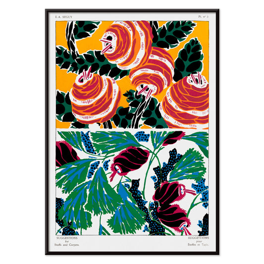 , with black aluminium frame on white background