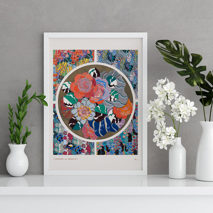 , framed and displayed in home decor