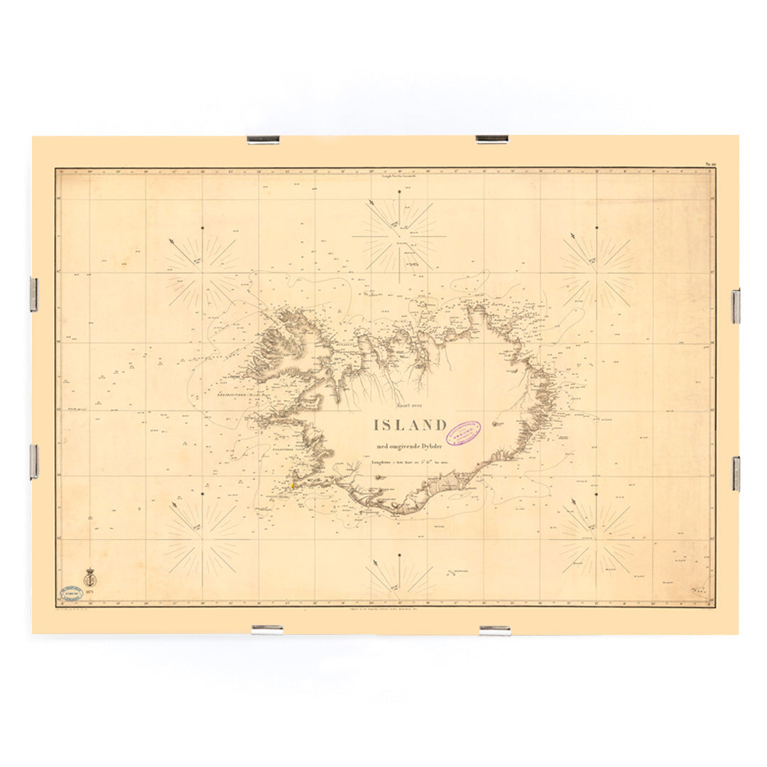 , framed and displayed in modern living room decor