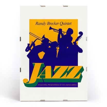 , framed and displayed in modern living room decor