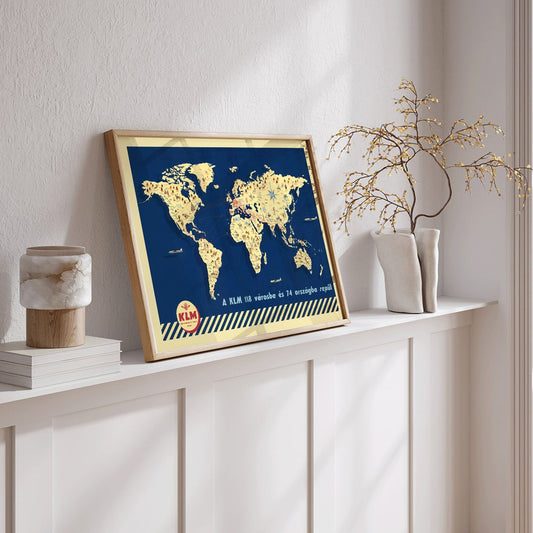 , framed and displayed in home decor