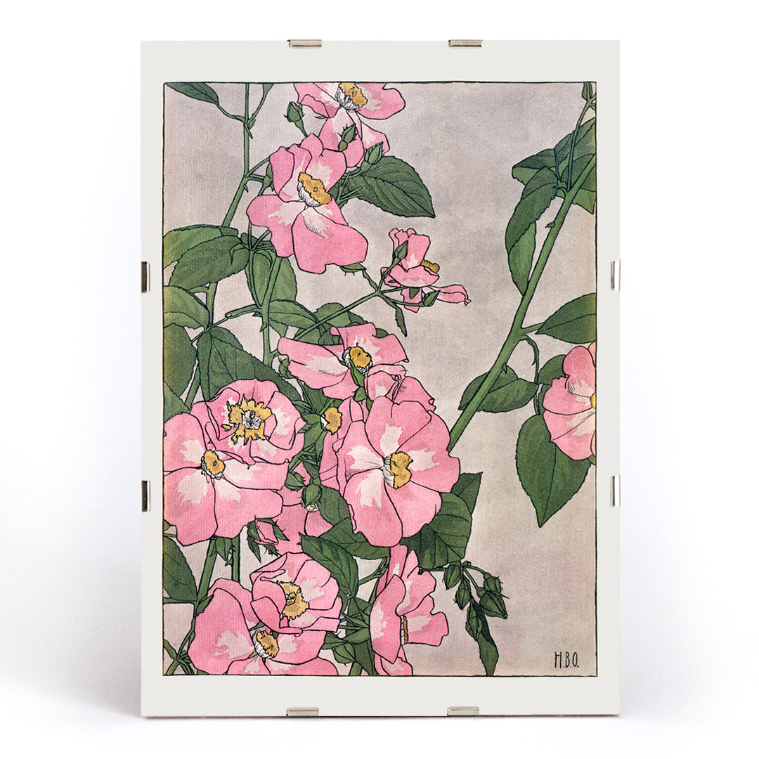 , framed and displayed in modern living room decor