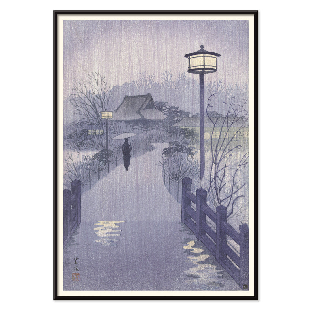 , with black aluminium frame on white background