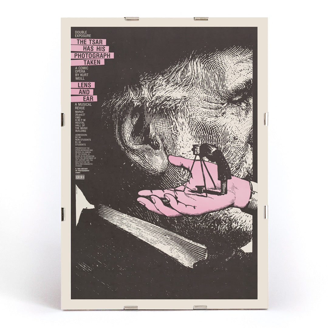 , framed and displayed in modern living room decor